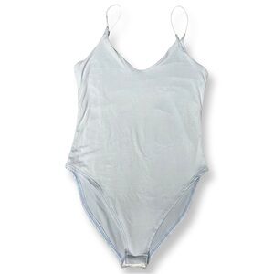 REVOLVE Y2K Baby Blue Body Suit Sz Small *NWOT*